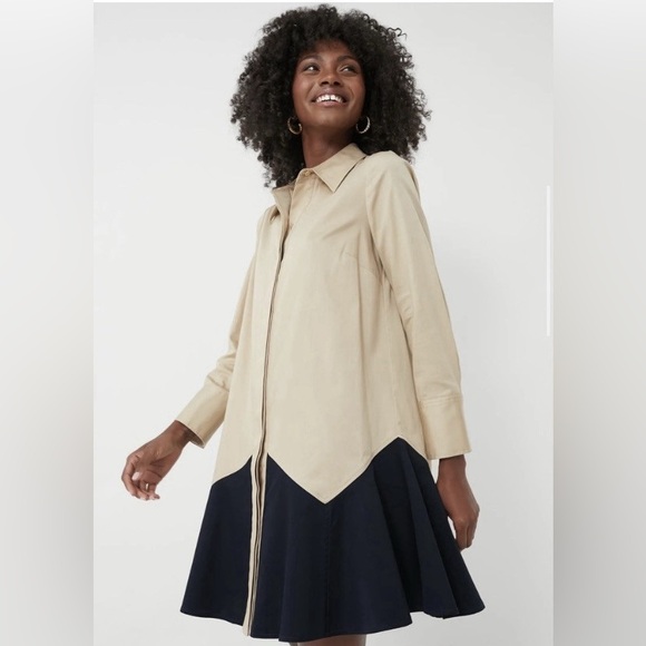 TUCKERNUCK Sand Roux Mini Long Sleeve Classic Chic Dress Size XXL - Picture 2 of 9